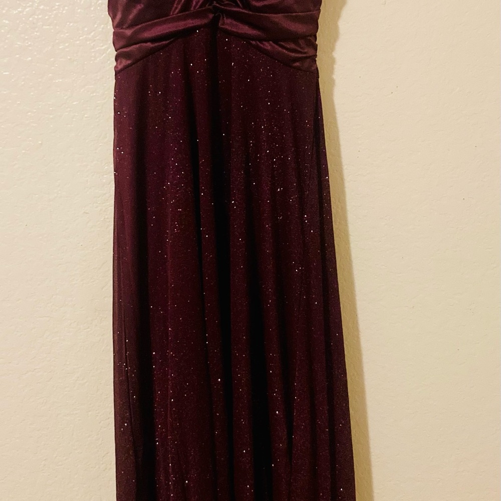 XOXO full length purple glitter Prom Dress - Picture 2 of 5